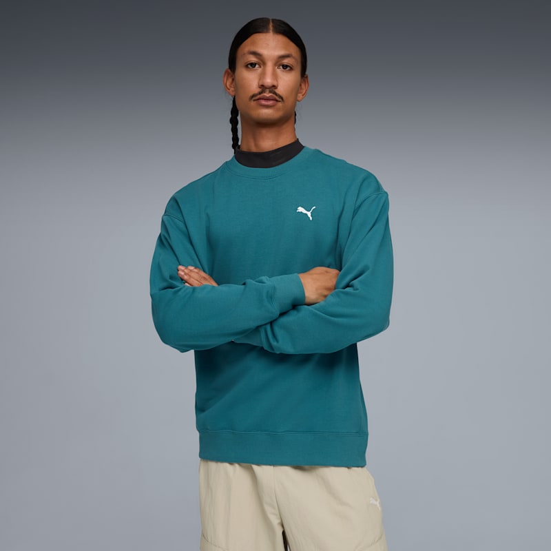PUMA Wardrobe Essentials Men's Relaxed Crew - Image 3