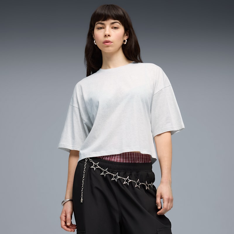 PUMA Wardrobe Essentials Women's Oversized Short Tee - Image 3