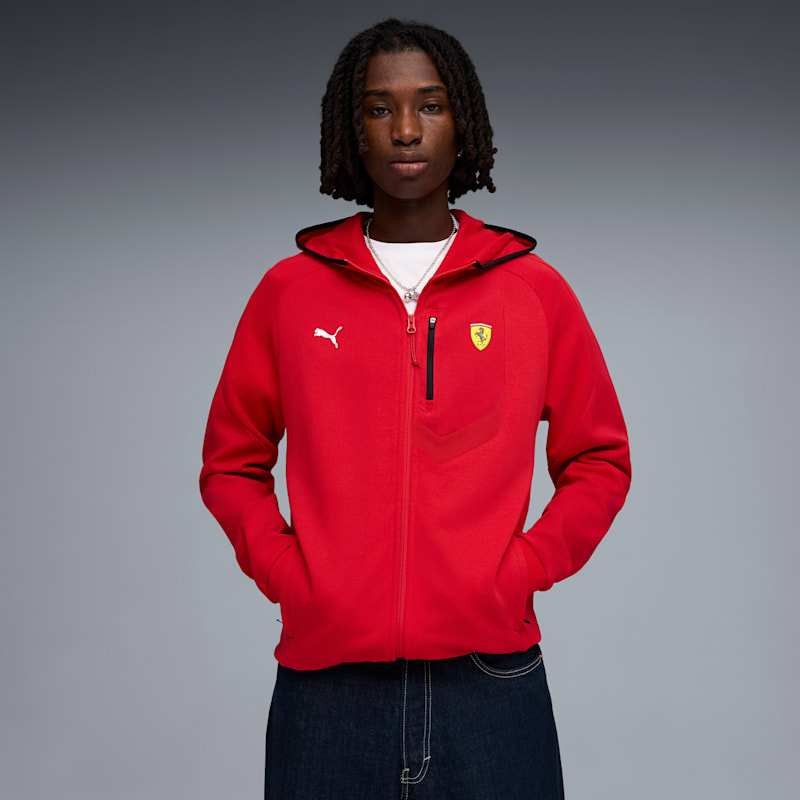 Scuderia Ferrari Men's Hooded Jacket - Image 2