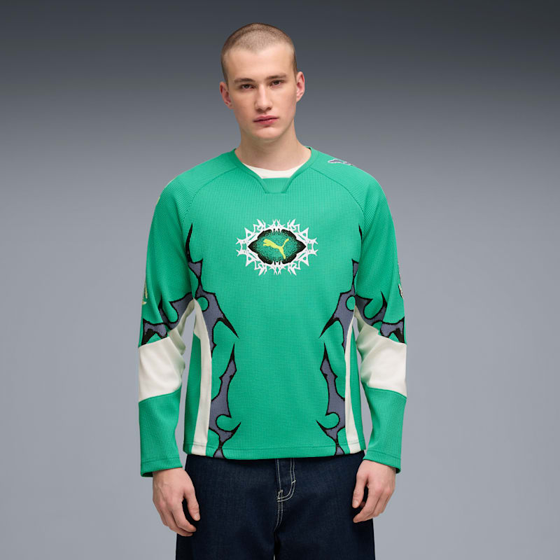 PUMATECH-X Men's Long Sleeve Waffle Shirt