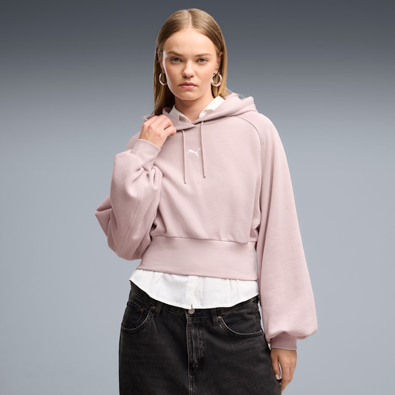 PUMA Essentials Women's Cropped Balloon Sleeve Hoodie - Image 3