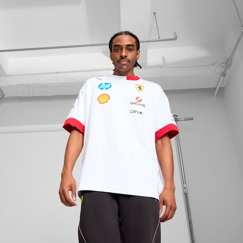 Scuderia Ferrari 2025 Replica Men's Drivers Tee - Image 2
