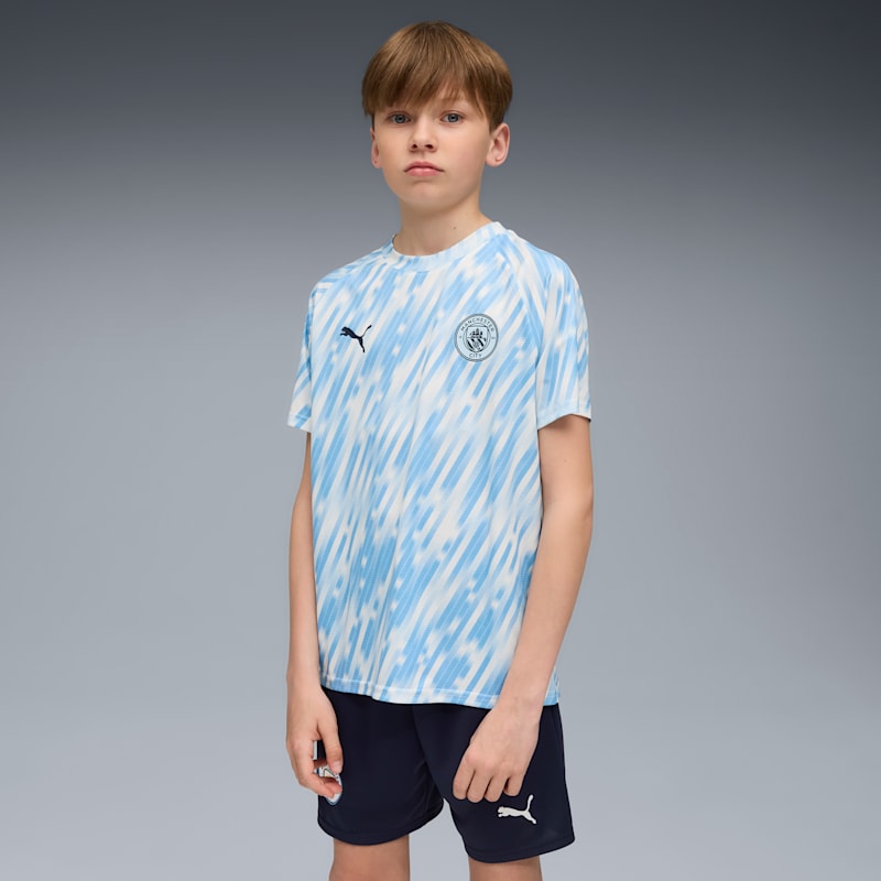 Manchester City Prematch Big Kids' Soccer Warm-Up Jersey