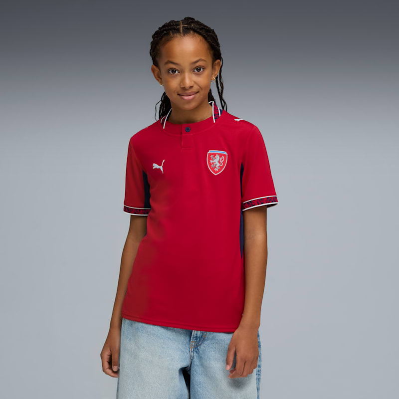 Czechia Home Big Kids' Soccer Jersey