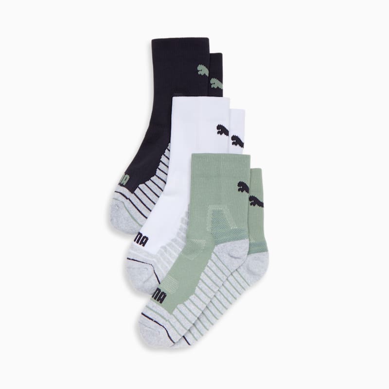 PUMA Big Kids' Half-Terry Low Crew Socks (3 Pairs) - Image 3