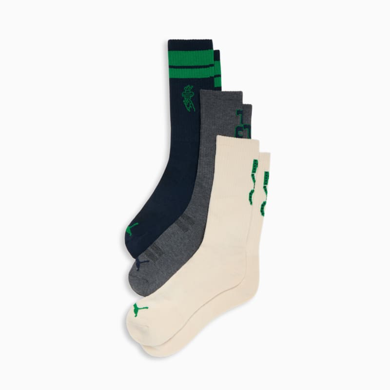 Men's Half-Terry Crew Lenght Socks (3 Pairs) - Image 2