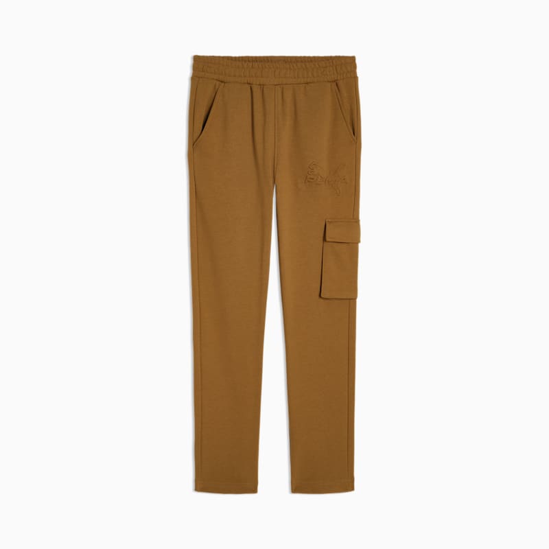 PUMA Essentials Embossed Little Kids' Fleece Cargo Joggers - Image 2