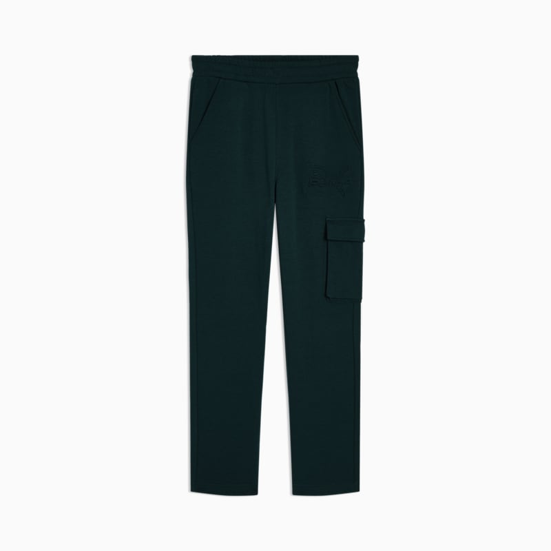 PUMA Essentials Embossed Little Kids' Fleece Cargo Joggers - Image 3