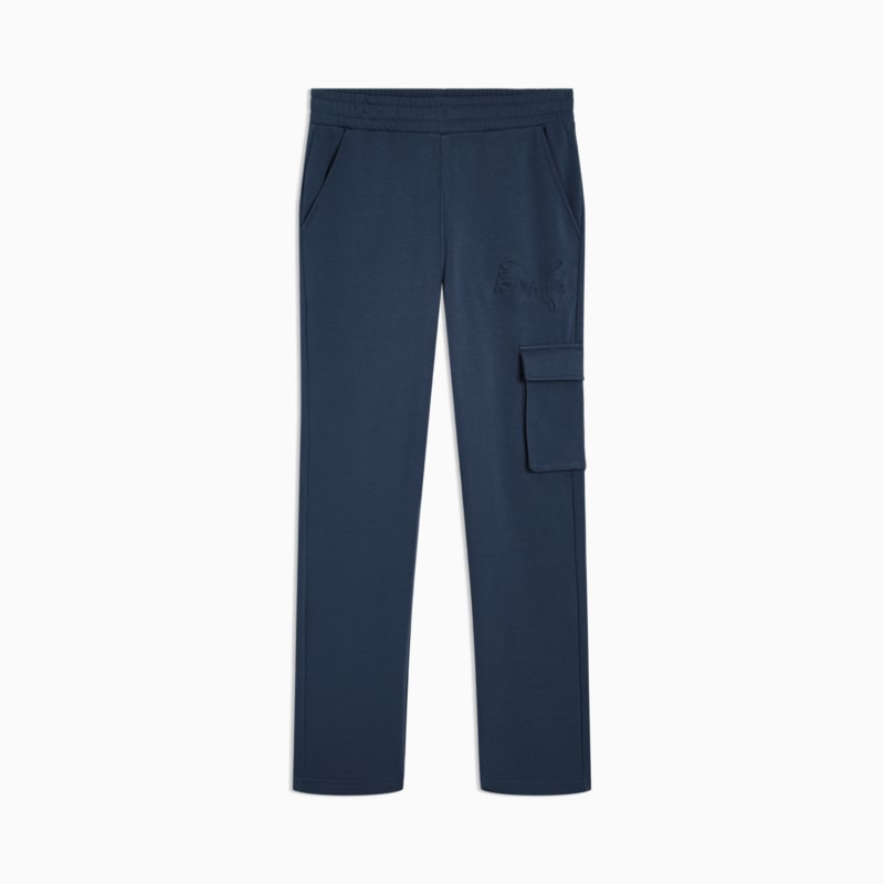 PUMA Essentials Embossed Big Kids' Fleece Cargo Joggers - Image 4